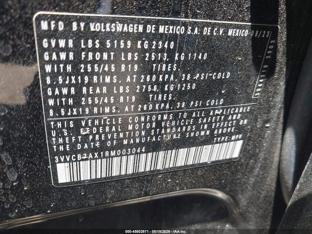 3VVCB7AX1RM003044 2024 VOLKSWAGEN TIGUAN photo no. 9