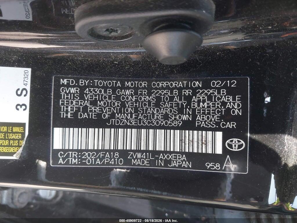 JTDZN3EU3C3090589 2012 TOYOTA PRIUS V photo no. 9