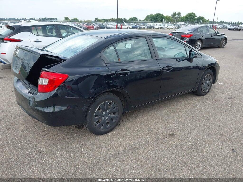 19XFB2F59CE101245 2012 HONDA CIVIC photo no. 4