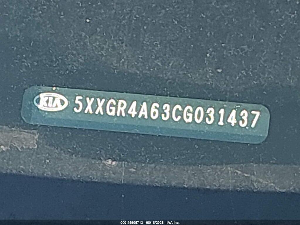 5XXGR4A63CG031437 2012 KIA OPTIMA photo no. 9