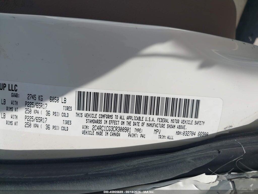2C4RC1CG3CR300901 2012 CHRYSLER TOWN & COUNTRY photo no. 9