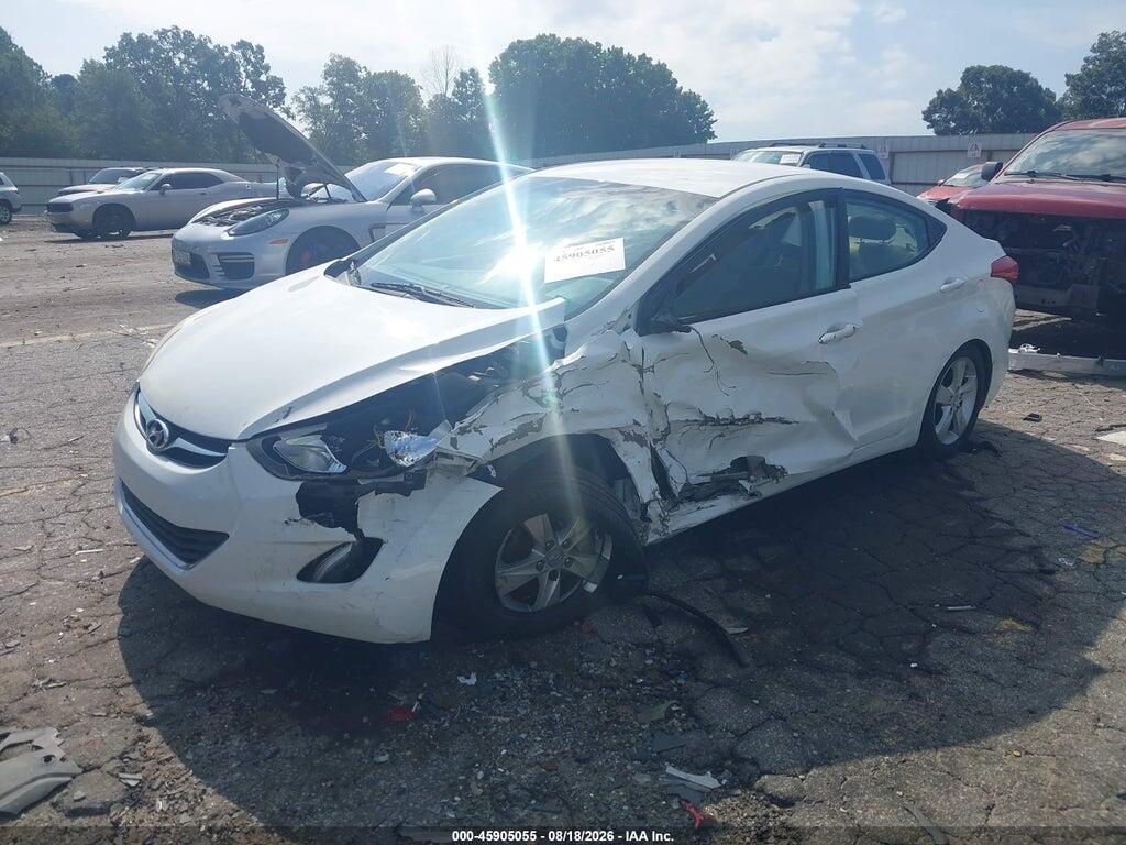 5NPDH4AE6CH110876 2012 HYUNDAI ELANTRA photo no. 2