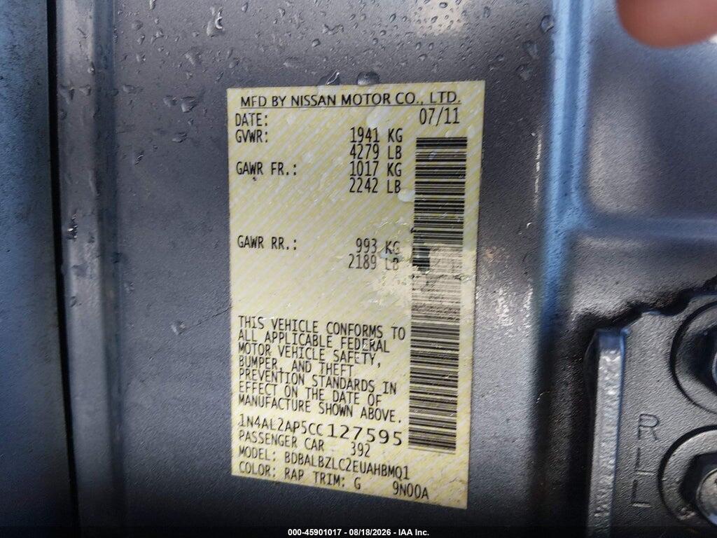 1N4AL2AP5CC127595 2012 NISSAN ALTIMA photo no. 9