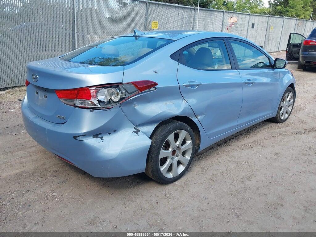 KMHDH4AE7CU441001 2012 HYUNDAI ELANTRA photo no. 4