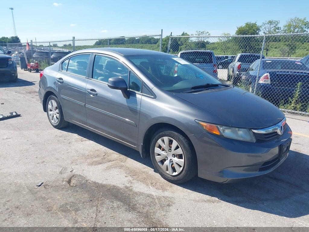 19XFB2F50CE006198 2012 HONDA CIVIC photo no. 1