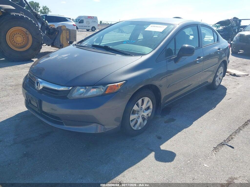 19XFB2F50CE006198 2012 HONDA CIVIC photo no. 2