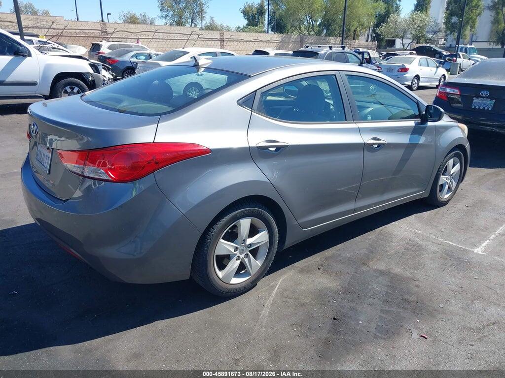 5NPDH4AEXCH124425 2012 HYUNDAI ELANTRA photo no. 4