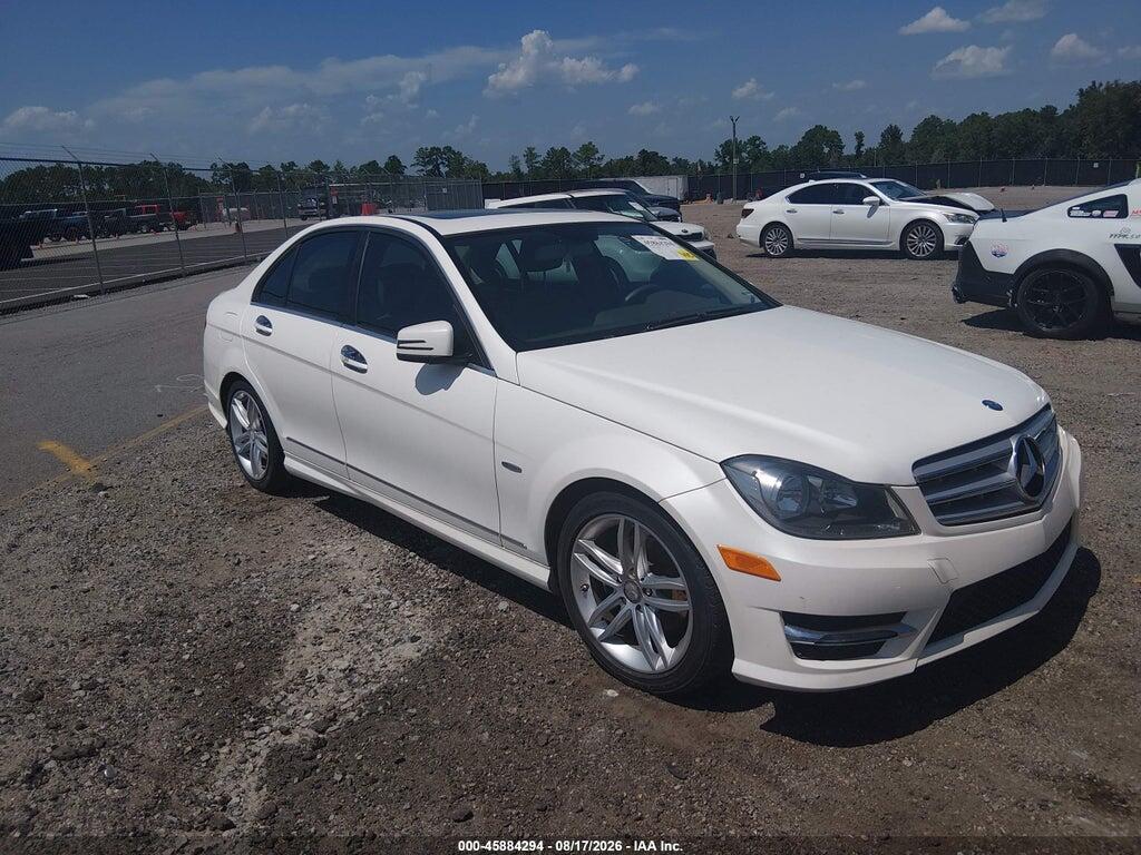 2012 MERCEDES-BENZ C 250 WDDGF4HB2CR231787
