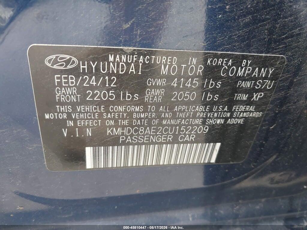 KMHDC8AE2CU152209 2012 HYUNDAI ELANTRA TOURING photo no. 9