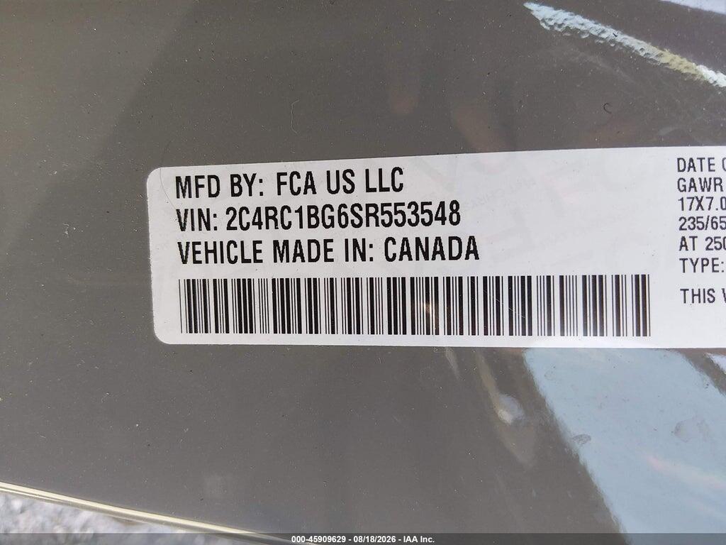 2C4RC1BG6SR553548 2025 CHRYSLER PACIFICA photo no. 9