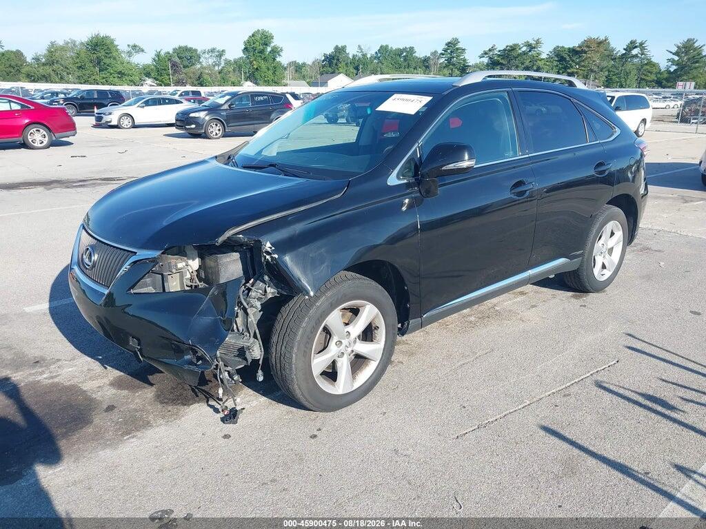 2T2BK1BA2AC025838 2010 LEXUS RX 350 photo no. 2