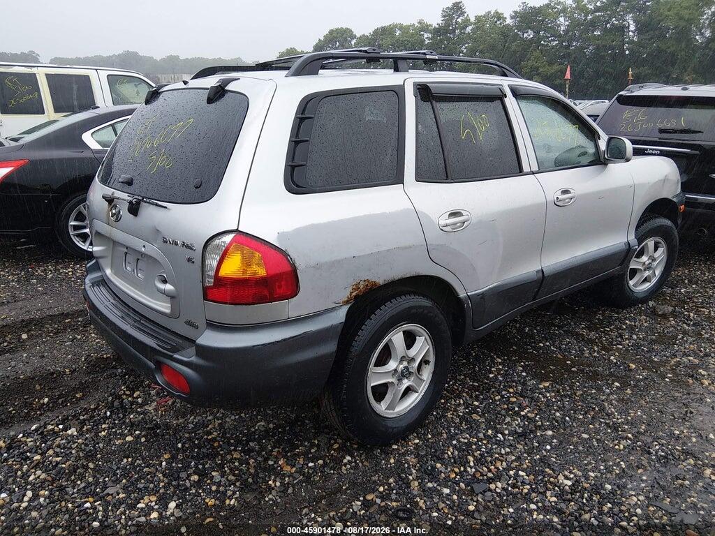 KM8SC73D64U606145 2004 HYUNDAI SANTA FE photo no. 4