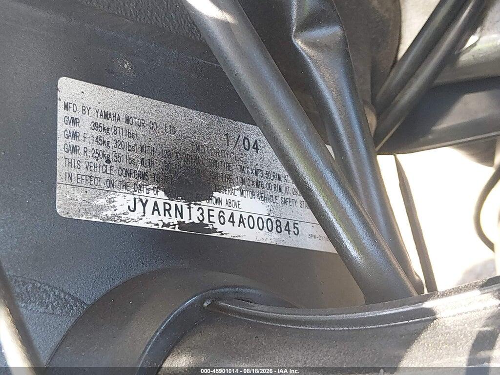 JYARN13E64A000845 2004 YAMAHA YZFR1 photo no. 10
