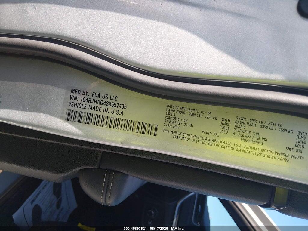 1C4RJHAG4S8657435 2025 JEEP GRAND CHEROKEE photo no. 9
