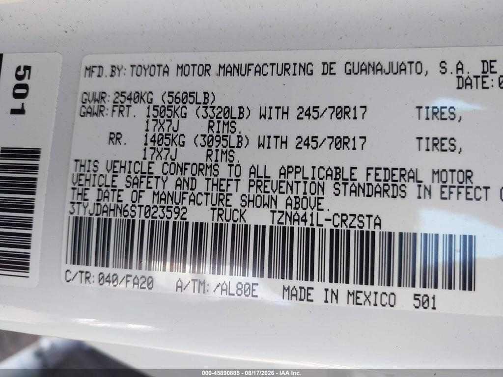 3TYJDAHN6ST023592 2025 TOYOTA TACOMA photo no. 9