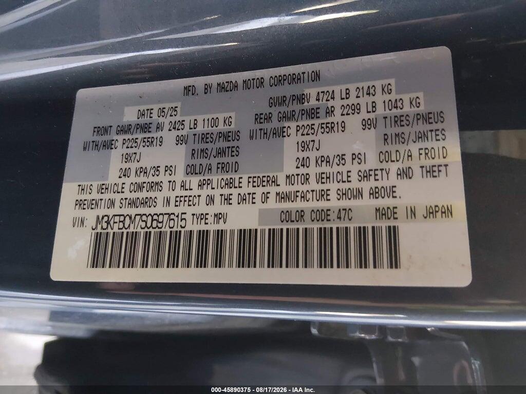 JM3KFBCM7S0697615 2025 MAZDA CX-5 photo no. 9