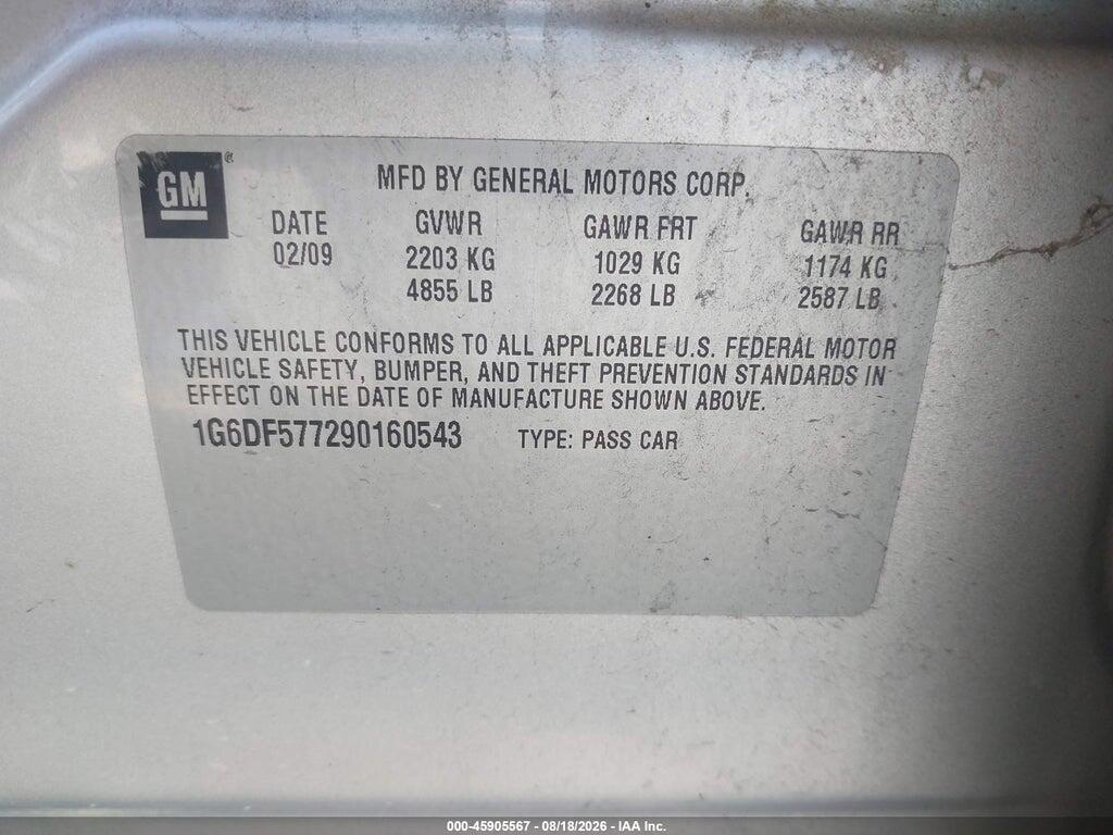 1G6DF577290160543 2009 CADILLAC CTS photo no. 9