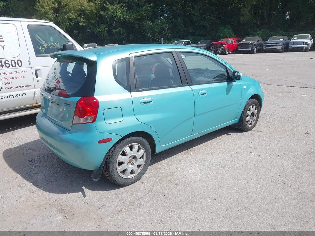 KL1TG62635B485606 2005 CHEVROLET AVEO photo no. 4