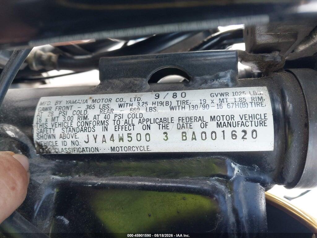 JYA4W5003BA001620 1981 YAMAHA XJ650 photo no. 10