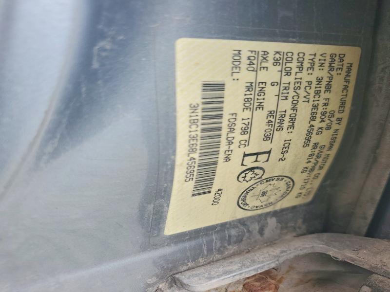 3N1BC13E68L456955 2008 NISSAN VERSA photo no. 12
