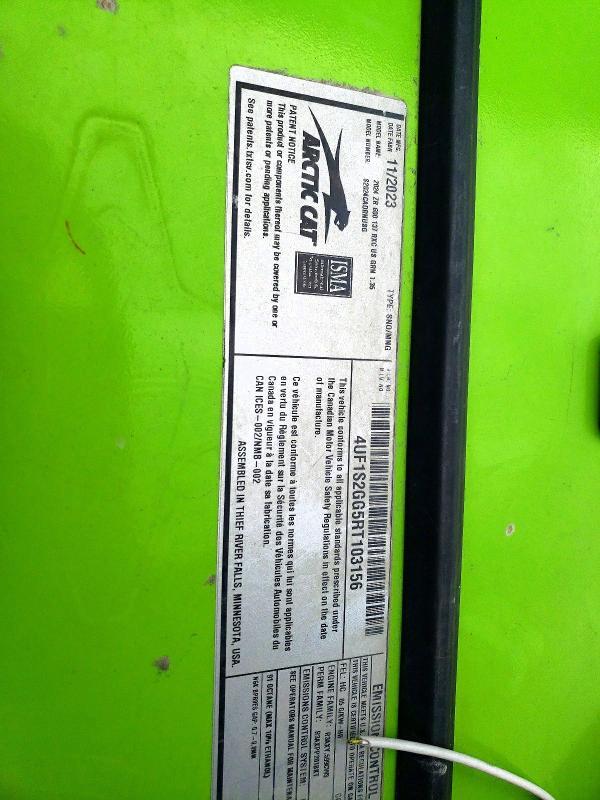 4UF1S2GG5RT103156 2024 ARCTIC CAT ZR600R-XCE photo no. 10