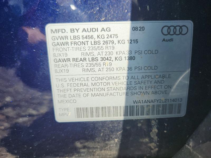 2020 AUDI Q5 PREMIUM — Фото 13 из 13