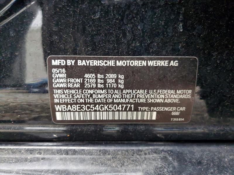 2016 BMW 328 XI SULEV — Фото 12 из 12