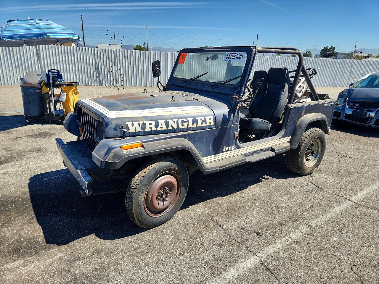 1987 JEEP WRANGLER 2BCCV81KXHB524829