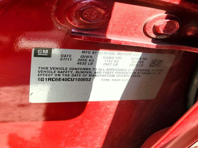 2012 CHEVROLET VOLT — Фото 12 из 12