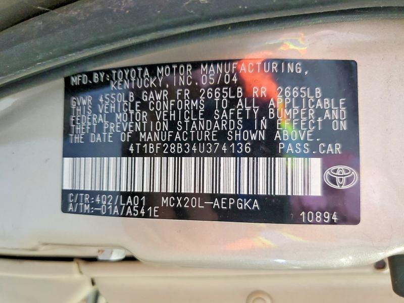 2004 TOYOTA AVALON XLS — Фото 12 из 12