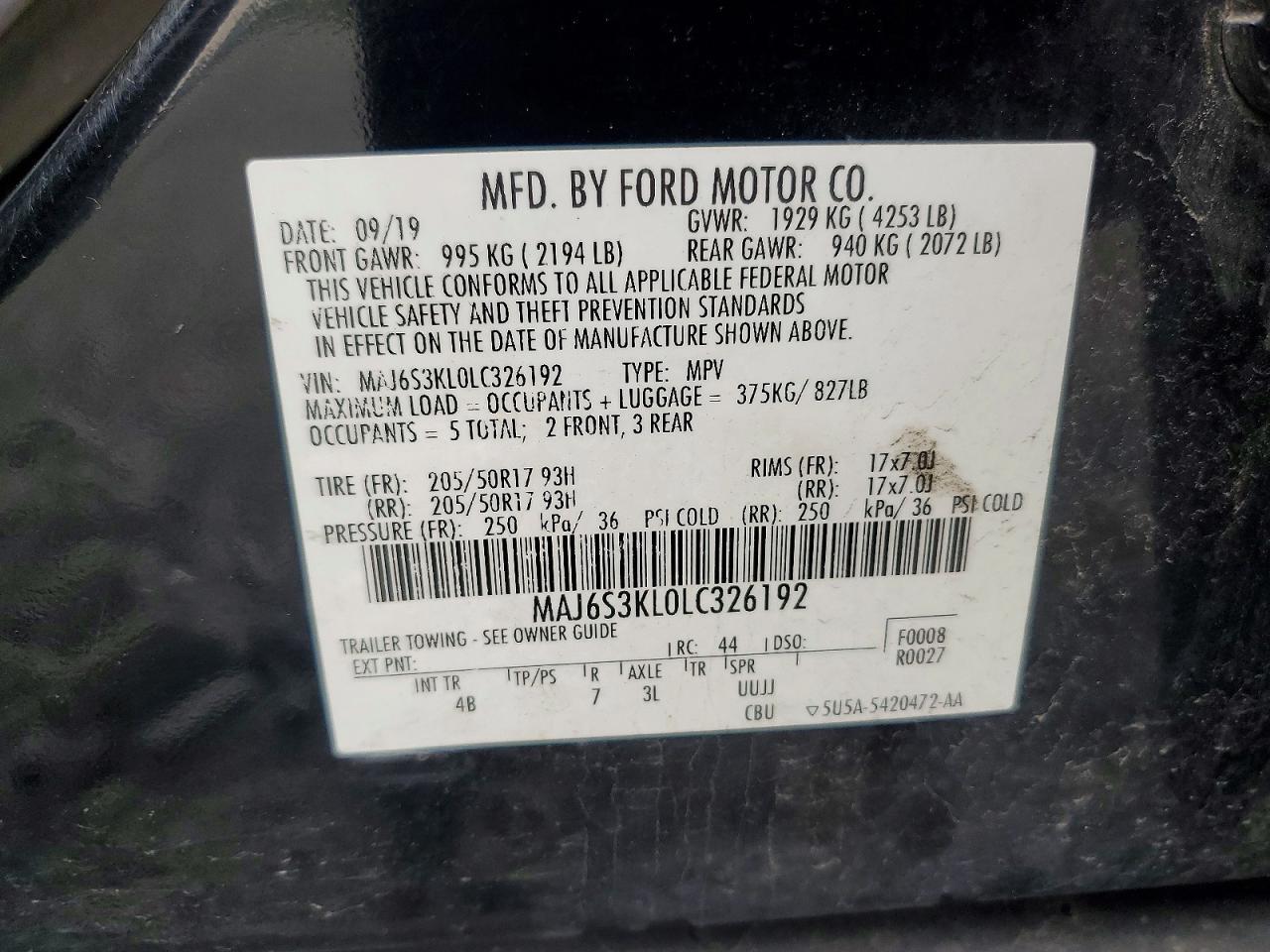 2020 FORD ECOSPORT TITANIUM — Фото 13 из 13