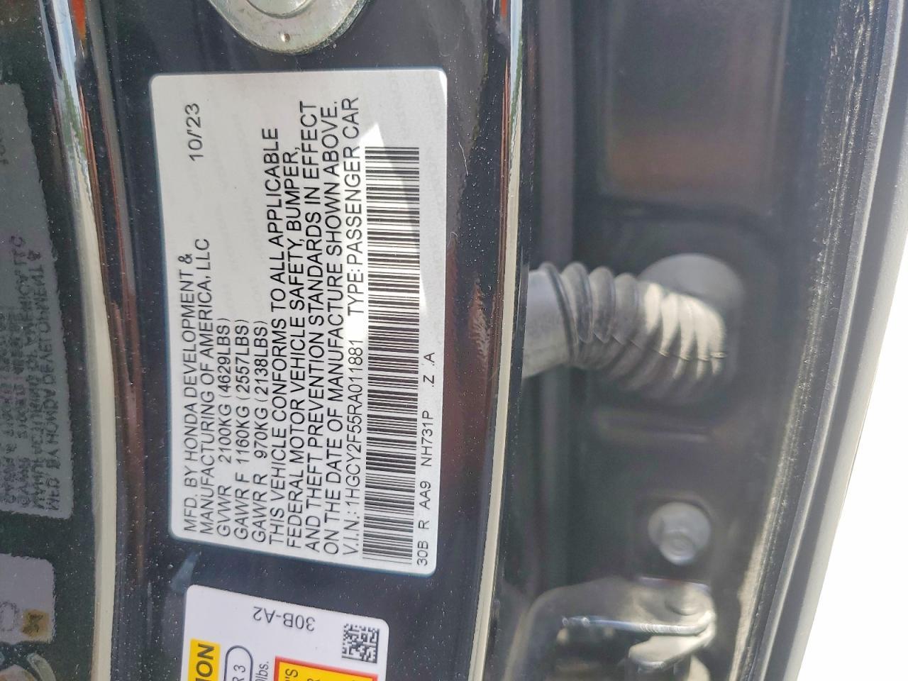 2024 HONDA ACCORD HYBRID SPORT — Фото 12 из 12