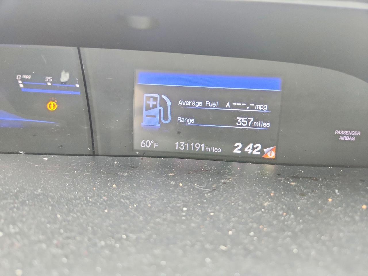 2012 HONDA CIVIC EX — Фото 9 из 12