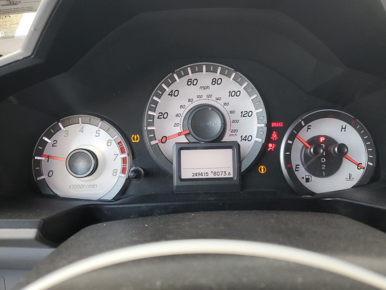 2012 HONDA PILOT TOURING — Фото 9 из 13