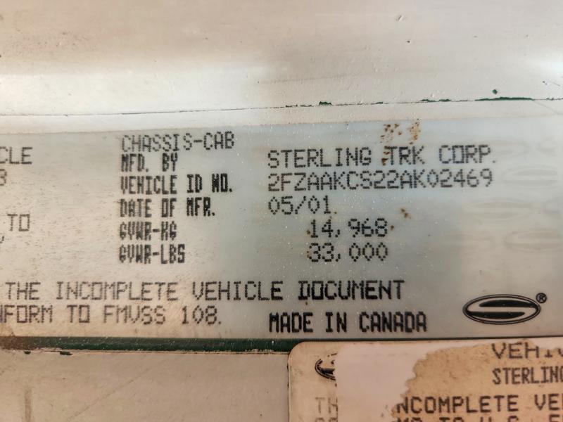 2002 STERLING M7500 ACTERRA FORESTRY BUCKET TRUCK — Фото 10 из 10