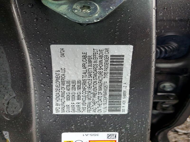 19UDE4H64RA026774 2024 ACURA INTEGRA photo no. 12