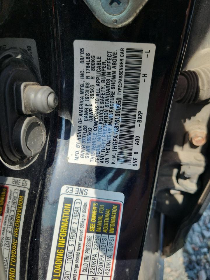 2006 HONDA CIVIC EX — Фото 13 из 13