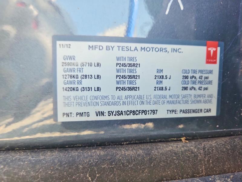 2012 TESLA MODEL S — Фото 13 из 13