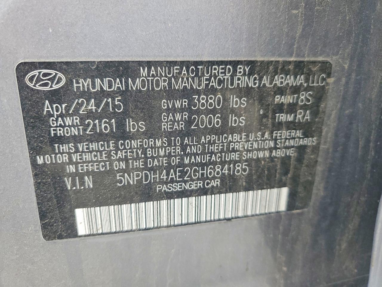 2016 HYUNDAI ELANTRA SE — Фото 13 из 13