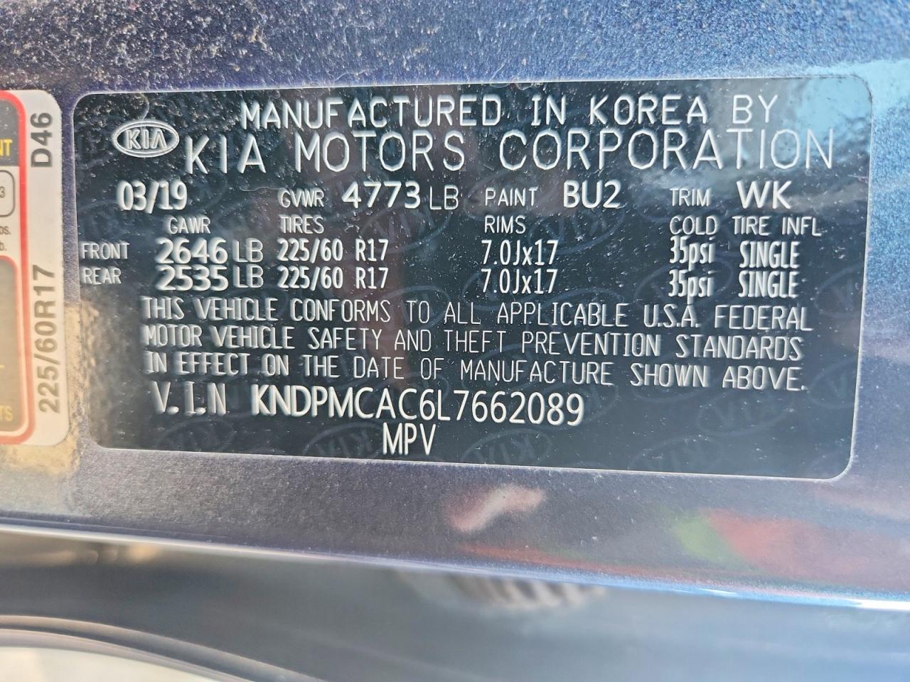 2020 KIA SPORTAGE LX — Фото 13 из 13