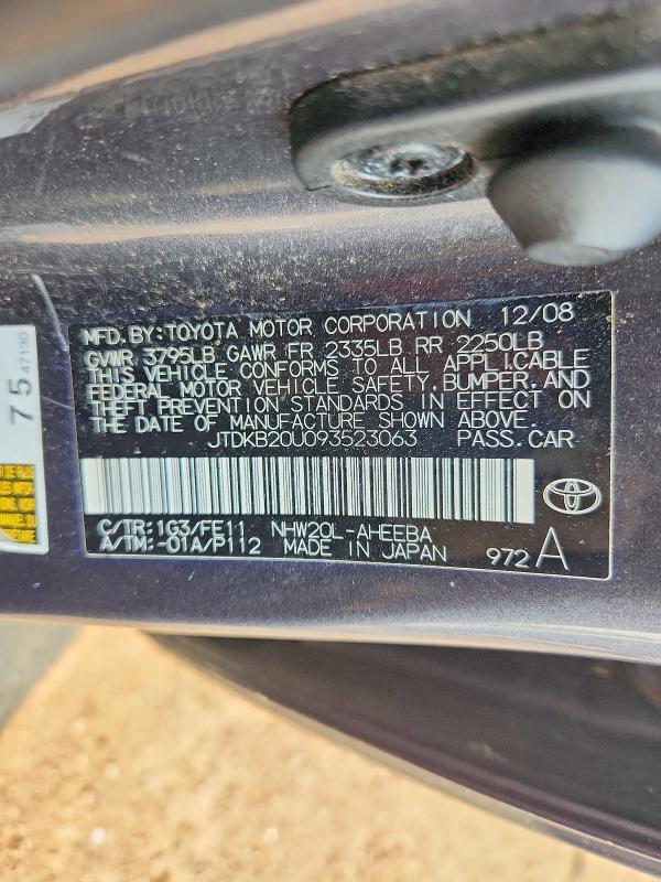 2009 TOYOTA PRIUS BASE — Фото 12 из 12