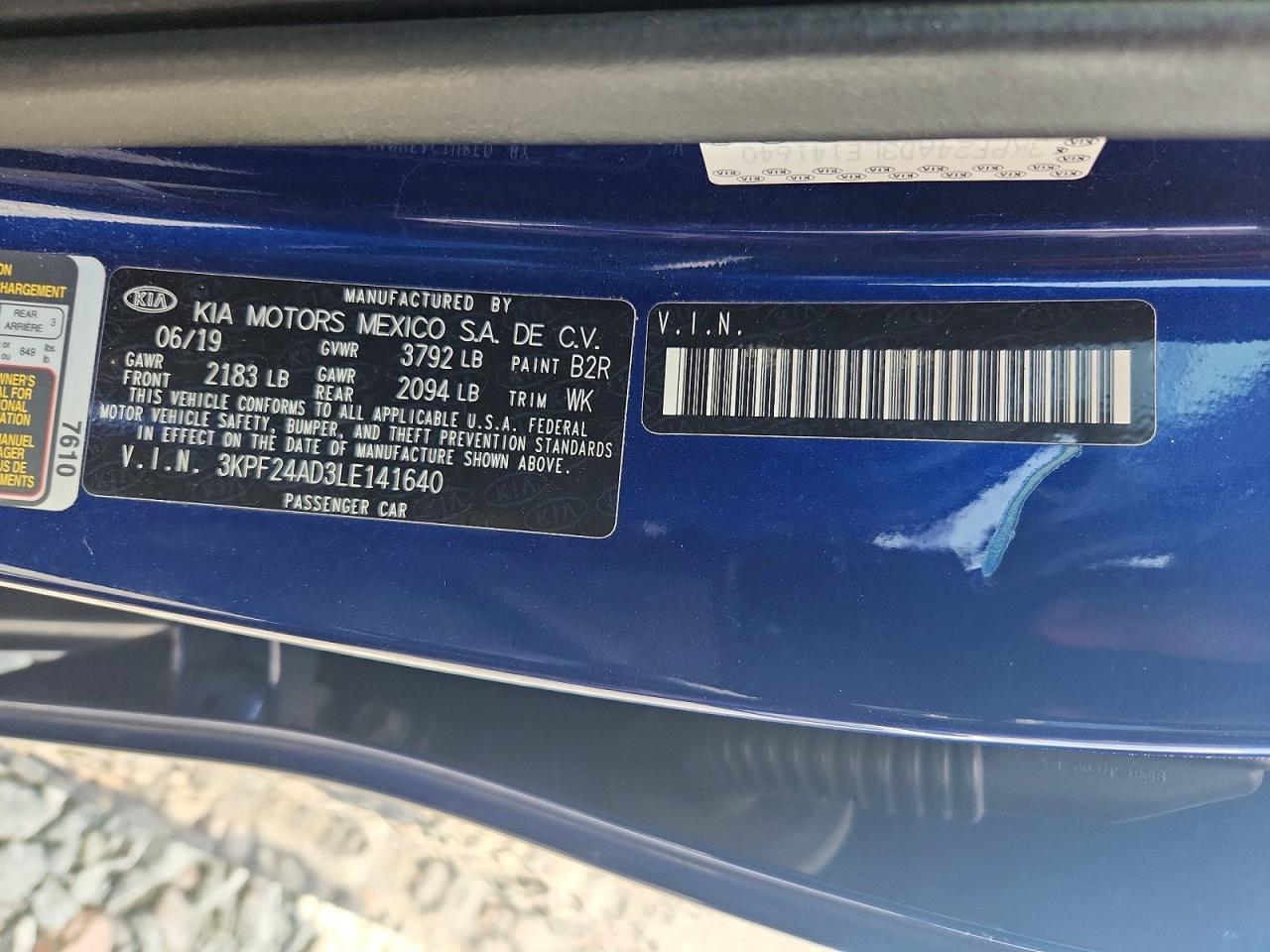 2020 KIA FORTE LXS — Фото 13 из 13