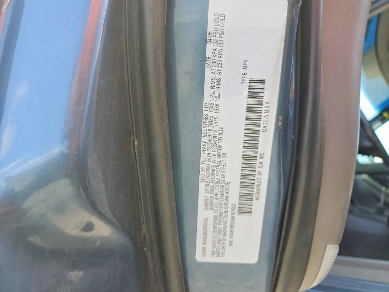 2006 SUBARU BAJA SPORT — Фото 13 из 13