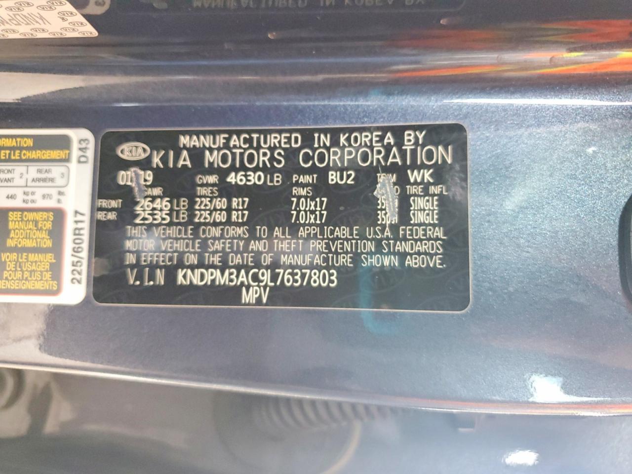 2020 KIA SPORTAGE LX — Фото 13 из 13