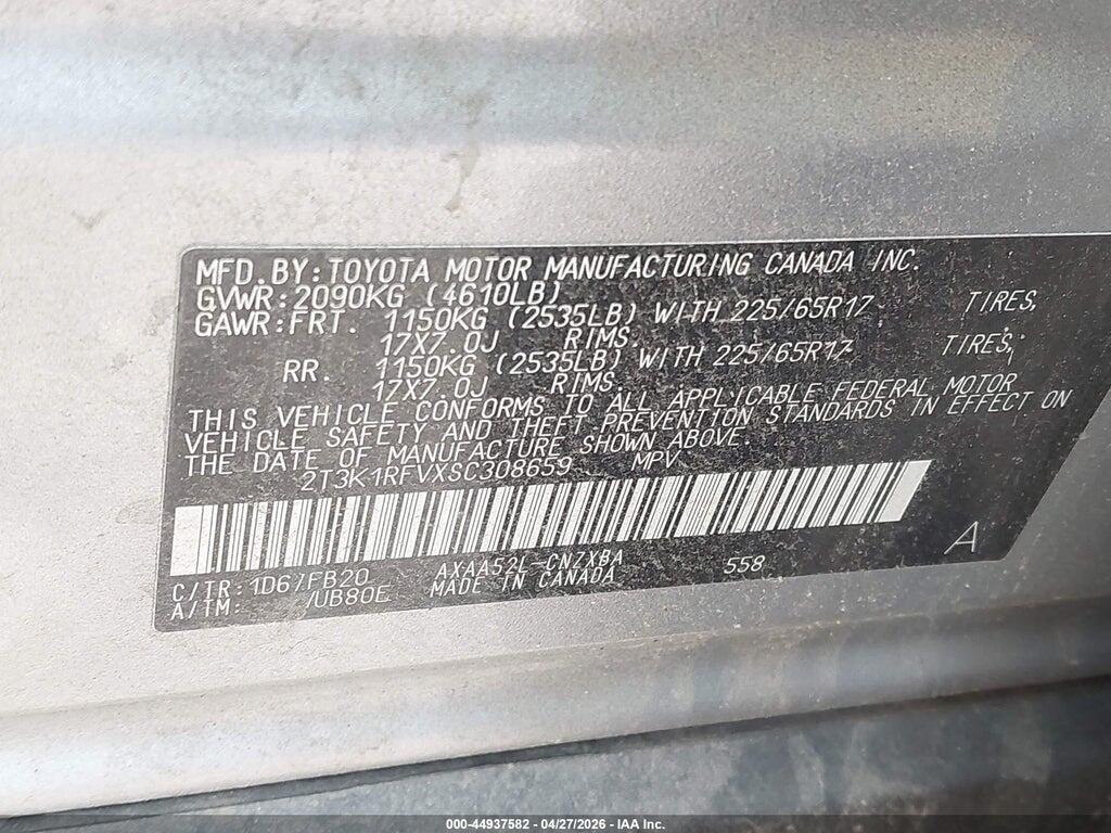 2T3K1RFVXSC308659 2025 TOYOTA RAV4 photo no. 9