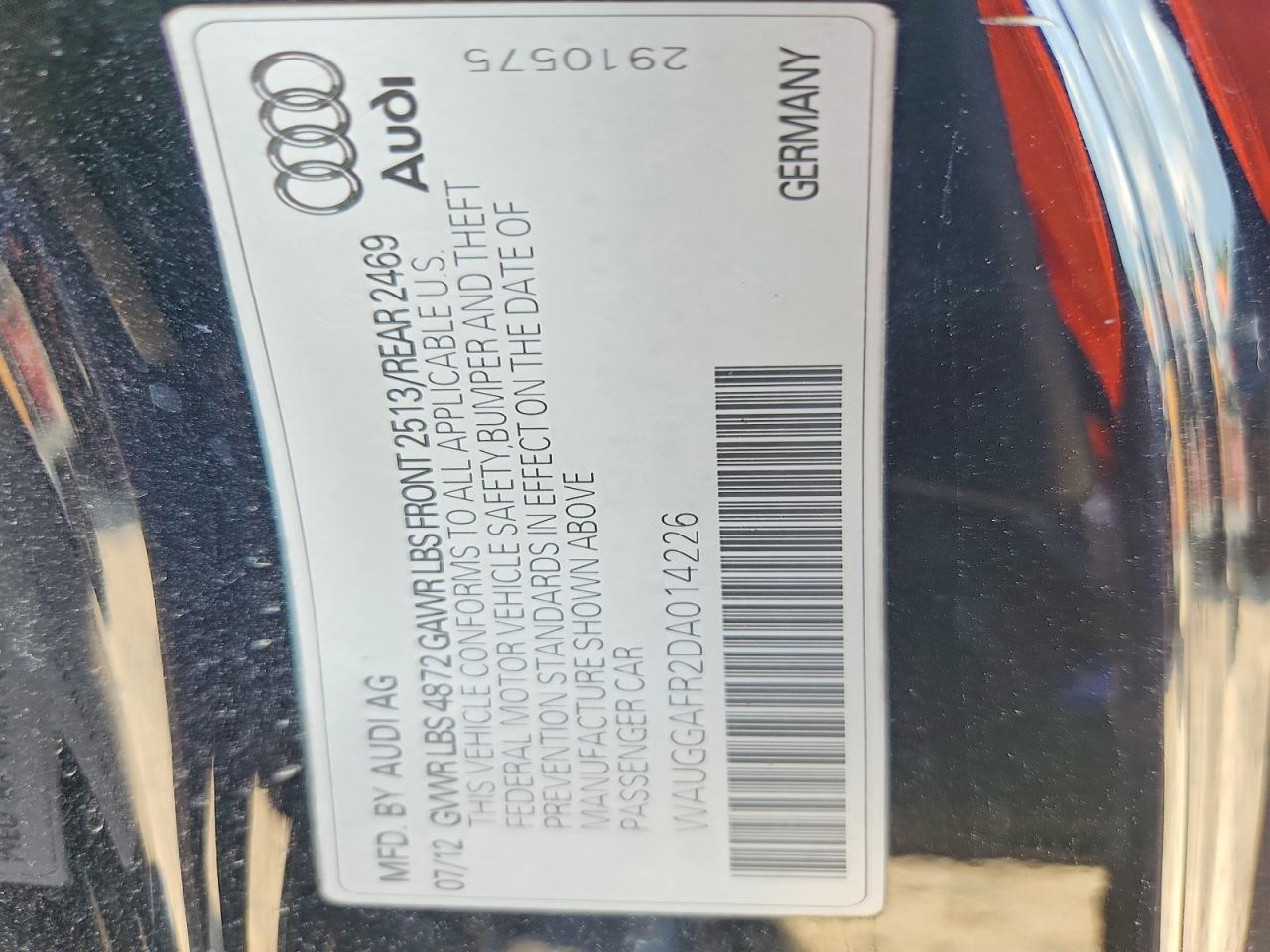 2013 AUDI S5 PREMIUM PLUS — Фото 13 из 13