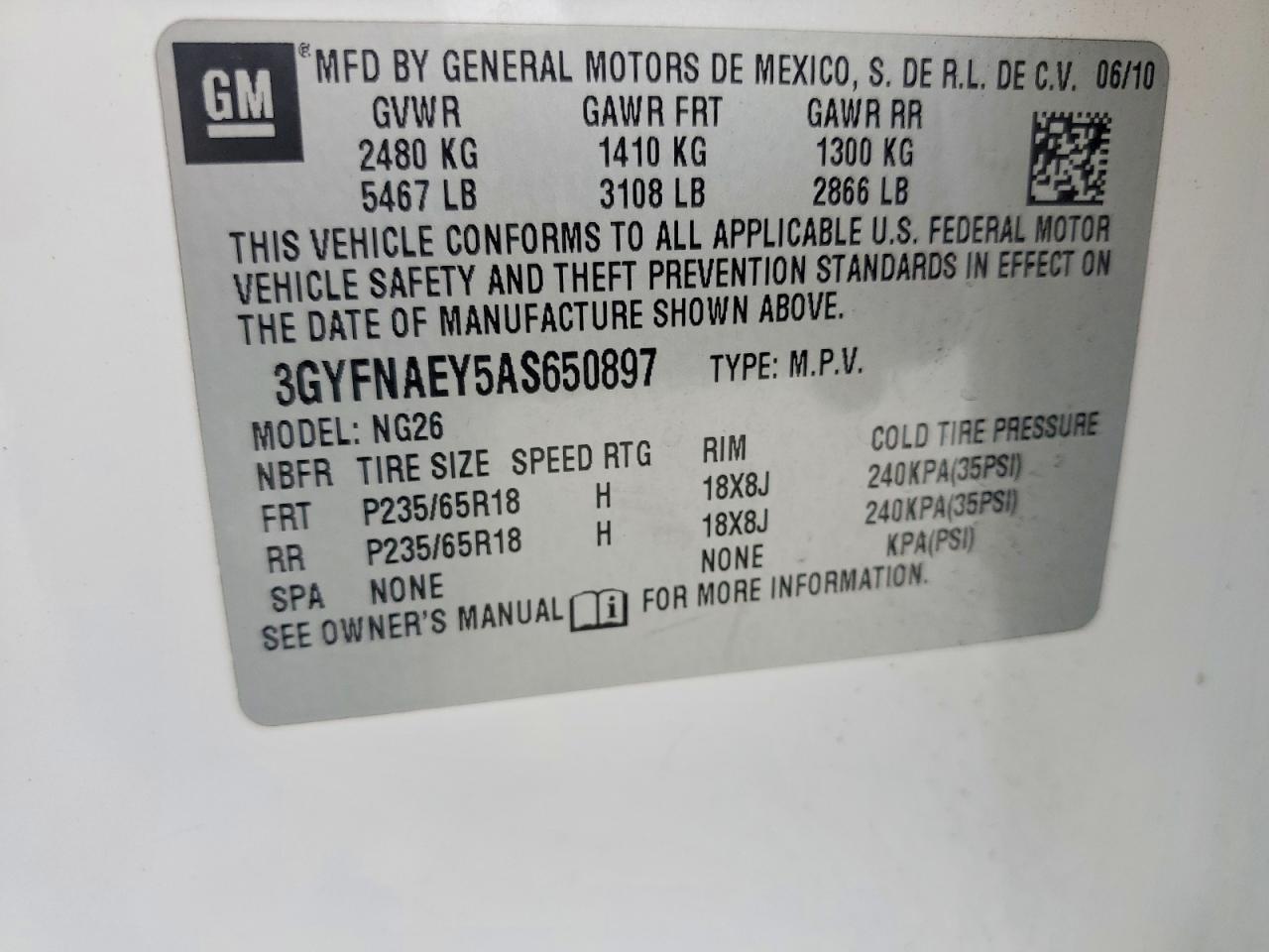 2010 CADILLAC SRX LUXURY COLLECTION — Фото 13 из 13