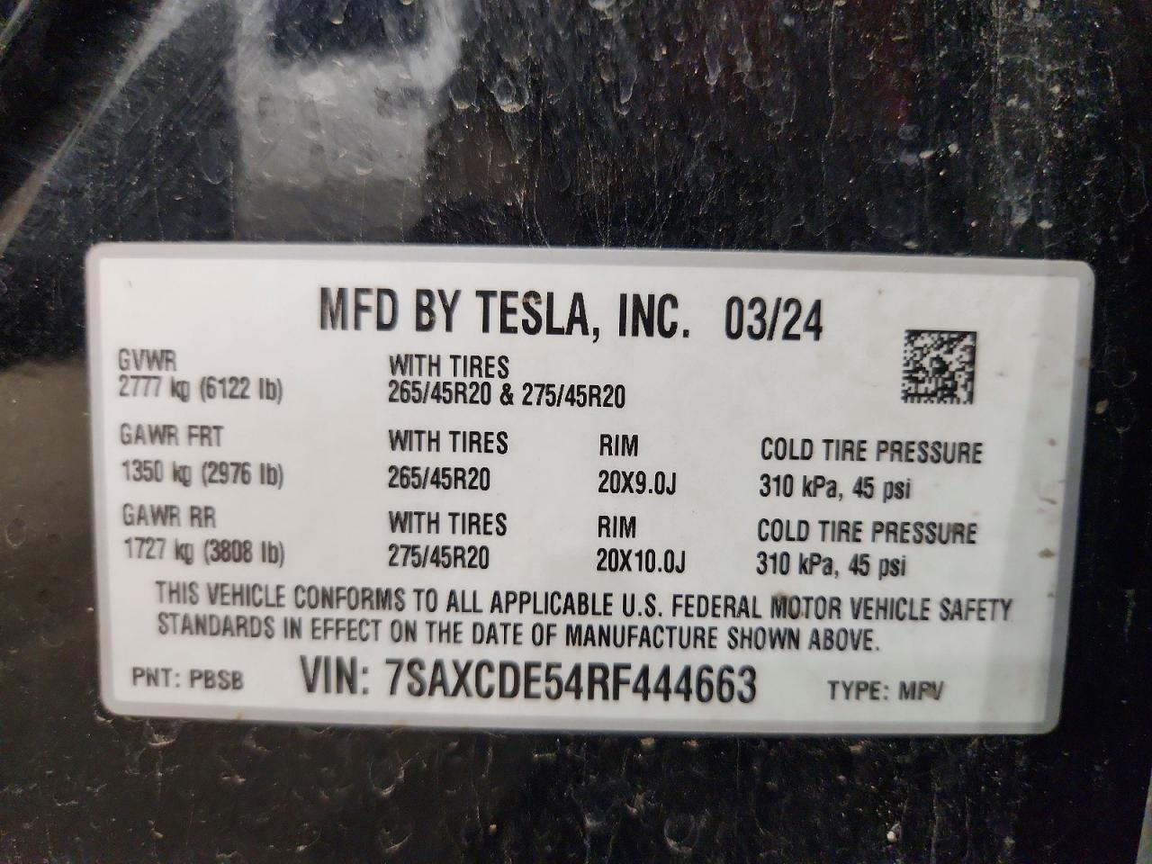 2024 TESLA MODEL X — Фото 12 из 12