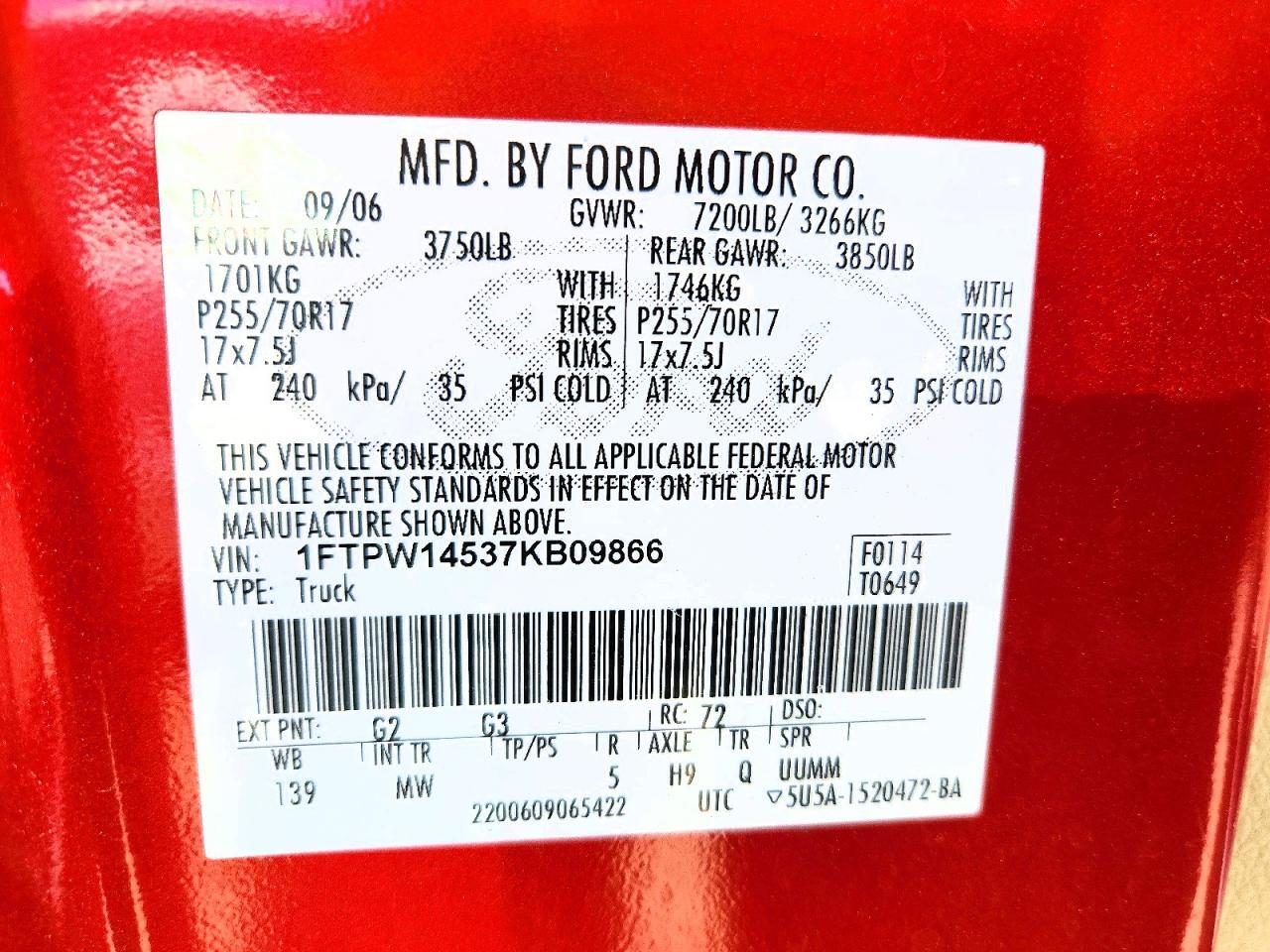 2007 FORD F150 SUPERCREW — Фото 12 из 12