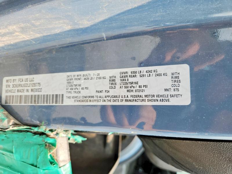2020 RAM PROMASTER 3500 3500 HIGH — Фото 13 из 13